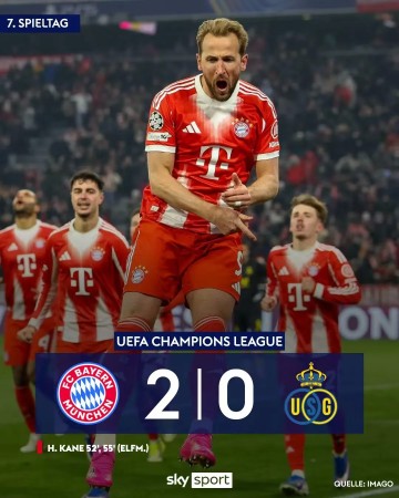 必发官网-拜仁提前锁定16强名额；凯恩失点错失帽子戏法